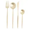 Conjunto de Talheres de Aço Inoxidável Champagne Opera 16 Peças - Lyor