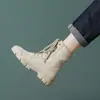 Botas de combate elegantes y modernas para mujer 2026 nuevo primavera-verano transpirables retro desierto senderismo botas cortas para mujer primavera-otoño botas sencillas