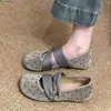 Zapatos Mary Jane de Corte Bajo Frances Aumentadores de Altura Slip-On Suela Suave 2026 Nueva Moda Diseño de Lunares Calzado Exterior para Mujer Zapatos Individuales
