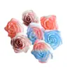 Jabón Rosa Degradado Azul Hielo Triturado de Cinco Capas Cabeza de Flor del Día de San Valentín Floristería al por Mayor Fabricación de Ramos Regalo DIY Paquete de Caja