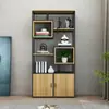 Divisória de Sala de Estar Estante de Livros Combinação Simples de Ferro de Piso Rack de Armazenamento Estante de Livros de Escritório Armário de Armazenamento de Entrada