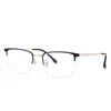 Nuevas Cejas Metálicas Geniales para Hombres y Mujeres, Monturas Ópticas, Monturas de Gafas Retro Elegantes con Graduación, Suministro Directo del Fabricante