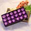 Flor de jabón de rosa Material de embalaje para regalo del Día de San Valentín Flor de jabón hecha a mano DIY sin base Cabeza de flor de jabón Venta al por mayor