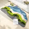 Alfombra de Felpa para Mesita de Noche Sala de Estar, Cachemir Sintético Engrosado, Exclusivamente para Suministro Transfronterizo desde Fábrica de Origen, Alfombra de Forma Irregular para Mesita de Noche Balcón
