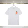 Camiseta de comercio exterior fuente nicho verano nuevo estampado logo Casablanca camiseta de manga corta mujer 100% algodón puro