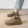 Sapatos Birkenstock de sola grossa femininos, nova coleção outono 2026, mocassins de calçar, sapatos casuais estilo Birkenstock Melard, sapatos femininos que aumentam a altura