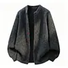 26 Invierno Nuevo Comercio Exterior Ropa de Hombre Estilo Coreano Engrosada Cálida Tallas Grandes para Hombre Tejidos Suéter Cardigan Abrigo para Hombre
