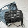 Bolsa de Ombro Estilo Coreano da Moda 2024 Inverno Nova Bolsa Tiracolo Portátil Retrô Bolsa Tote Casual Simples de Grande Capacidade