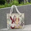 Nuevo Paño de Arena Bolsa de Flores de Seda Dorada Bolso de Hombro Bolso Tote de Gran Capacidad Bolsa de Lona Estilo Nacional Peonía Bolsa de Compras Portátil