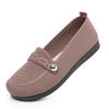 Zapatos de tela de Pekín antiguos para mujer, zapatos de una sola capa, superficie tejida con mosca, cómodos, transpirables, zapatos para madres de mes bisiesto, suela blanda antideslizante, zapatos de leche para personas de mediana edad y mayores