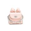 Mini Bolso Lazo Bolso Pequeño para Mujer 2024 Nuevo Verano Combinación Total Bolso Cuadrado Pequeño Tipo Caja Bolso Cruzado de Cadena a la Moda