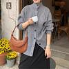 Suéter de Punto Grueso con Cuello Alto, Botones, Talla Grande, Holgado, Cárdigan de Comercio Exterior Transfronterizo, Prendas de Abrigo para Otoño e Invierno, Ropa para Mujer, Venta al por Mayor
