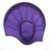 Gorro de Natación de Silicona para Hombres, Gorro de Natación con Protección Ampliada para los Oídos, No Aprieta la Cabeza, Impermeable, Se Puede Estampar con Logo para Adultos