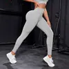 Calça Legging de Yoga Sem Costura Europeia e Americana Transfronteiriça Cintura Alta Controle de Barriga Bumbum de Pêssego Fitness Leggings de Yoga para Mulheres