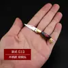 Em estoque Faca Mini Faca Dobrável Faca de Bolso Legal Faca de Latão Chaveiro Desembalagem Expressa Desembalagem Faca Pequena