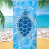 Jit Export Popular Toalla de Playa con Patrón de Tortuga Marina Microfibra Absorbente Toalla de Baño Secado Rápido Toalla de Playa