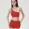 Ropa Interior Activa de Verano Transfronteriza Europea y Americana para Mujer, Estilo Chaleco para Yoga con Almohadillas en el Pecho, Traje de Fitness para Correr