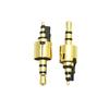 Plug de Áudio Personalizado 2.5 Nível 5 6.0 Disco 21L Banhado a Ouro Cola Preta Resistente ao Desgaste Plug de Fone de Ouvido com Baixo Teor de Chumbo Pino 2.5