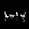 Pie prensatelas plano engrosado para máquina de coser recta T350- 1 placa base ranurada pie prensatelas de plástico pie prensatelas para máquina de coser recta con alambre empotrado