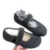 Zapatos Mary Jane de Piel para Mujer, Otoño Invierno, Nuevos, Planos, con Velcro Mágico, Suela Suave Cálida, Grises, con Felpa, Zapatos Individuales