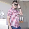 Nova Camisa de Manga Curta 2021 Masculina Tamanho Grande Casual Xadrez Extra Grande Solta Moderna para Homens Gordos Extra Grande Camisa