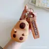 Bolsa de monedas popular de Capibara Llavero Cabeza de silicona Bolsa de almacenamiento para auriculares Bolso colgante Accesorios Regalos pequeños Al por mayor