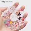 Accesorios para Influencers Arte de Uñas Lazo Pedrería Perlas Corazón Aurora Osito Cintas Set Mixto Caja Decoraciones para Uñas