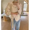 Ya enviado: Chaqueta fina estilo coreano con cordones, chic, para mujer, nuevo modelo de otoño 2026, top estilo francés holgado y adelgazante