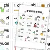 Pegatinas de Hanyu Pinyin para AprenderFácil de Aprender Chino para Niños Pequeños, Pegatinas Decorativas de Iluminación Pinyin del Idioma