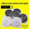 Em Estoque 5m Velcro de Nylon, Preto e Branco, Roupas, Sapatos, Bolsas, Fita Aderente, Costura e Velcro Sem Cola