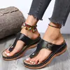 Chanclas de cuña para primavera y verano, moda de playa, estilo europeo y americano, modelos nuevos para mujer, talla grande, venta al por mayor transfronteriza