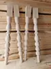 Patas de Mesa Macizas Talladas en Madera de Dongyang, Patas Talladas para Mesa de Comedor, Patas de Gabinete, Patas para Mesa de Café DIY, Patas Redondas para Mesa, Soportes de Columna Romana, Estilo Europeo