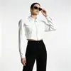 Top Jeans Versátil e Fashion 2026 Outono Novo Estilo Europeu e Americano Jaqueta Curta Slim Fit para Mulheres