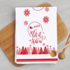Trapo de cocina nuevo transfronterizo Navidad vacaciones caricatura Papá Noel decoración de cocina trapo de cocina microfibra