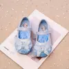 Zapatos de Cuero para Niñas Suela Suave Zapatos de Cristal Elsa Zapatos de Princesa para Niños Boca Cuadrada Zapatos Individuales 2026 Primavera/Otoño Nuevos Zapatos para Bebé
