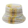 Sombrero de Pescador Cálido de Terciopelo de Oso Estilo Retro Americano Transfronterizo para Mujer Otoño e Invierno Sombrero de Cubeta Estilo Retro Británico para Hombres y Mujeres Venta al por Mayor