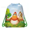 Wf099 Bolsa de Tela No Tejida con Tema de Animales de Granja Bolsa de Regalo Promocional Bolsillo de Almacenamiento Decorativo de Animales