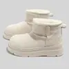 Botas de Nieve Cálidas de Invierno 2026, Nuevo Estilo, Forradas de Felpa, Suela Gruesa, que Aumentan la Altura, Zapatos de Algodón Cálidos de Doble Capa, Versátiles, Casuales, a la Moda, Estilo Ins