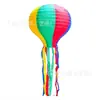 Comercio exterior nuevo color costura linterna de papel ovalada Halloween linterna de papel multicolor suministros de decoración para fiestas y festivales