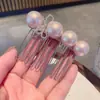 Peine para el Cabello con Lazo de Perlas Estilo Coreano de Lujo Ligero para Moños Suaves, Peine Fijo para la Parte Posterior de la Cabeza, Accesorio para el Cabello