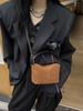Bolso bandolera de piel de vacuno de ante de alta gama, nuevo bolso de mano retro combinable, bolso bandolera para mujer, 2024
