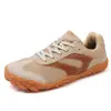 Nuevos zapatos de senderismo para exteriores 2026 para hombre, malla transpirable antideslizante, talla grande, horma ancha, versión coreana de los zapatos Forrest Gump para mujer