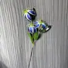 Flor Artificial 3 Cabezas Lirio Llama Arreglo Escena de Boda Accesorios Fotografía Flor Artificial Fabricante Venta al por Mayor