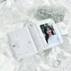 Bolsa de tarjetas de una pieza con diseño original de copo de nieve invernal mate, anti-doblez, para exhibición y almacenamiento de tarjetas Polaroid pequeñas de tres pulgadas Aidou
