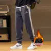 Pantalones de Pana para Hombre 2026 Invierno Sueltos Con Felpa Térmica Pantalones Deportivos Gruesos Casuales Largos Joggers con Puños Elásticos