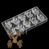 Molde de Chocolate de Plástico Duro PS Molde de Cubitos de Hielo Rosa Herramientas para Hornear Gelatina 3D Disponibles en Varios Estilos