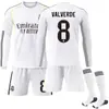 2526 Uniforme de Fútbol de Local de Manga Larga del Real Madrid No. 9 Mbappe 7C Ronaldo Jersey 5 Bellingham Traje de Otoño e Invierno