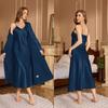 Pijama de Tirantes para Mujer Wenhua Transfronterizo Primavera y Verano Vestido Holgado de Tirantes Bata Ropa de Casa Moda Conjunto de Camisón Largo Wp22108