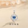 Colar de Baleia Feminino Casal Estilo Coreano ins Design de Nicho Azul Amor Corrente da Clavícula Exquisito Presente de Dia dos Namorados