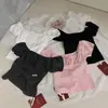 WGWE9510 Ropa de Mujer de las Trece Líneas de Guangzhou Verano 2026 Nueva Camiseta de Manga Corta con Cuello en U y Mangas Abullonadas, Top Delgado